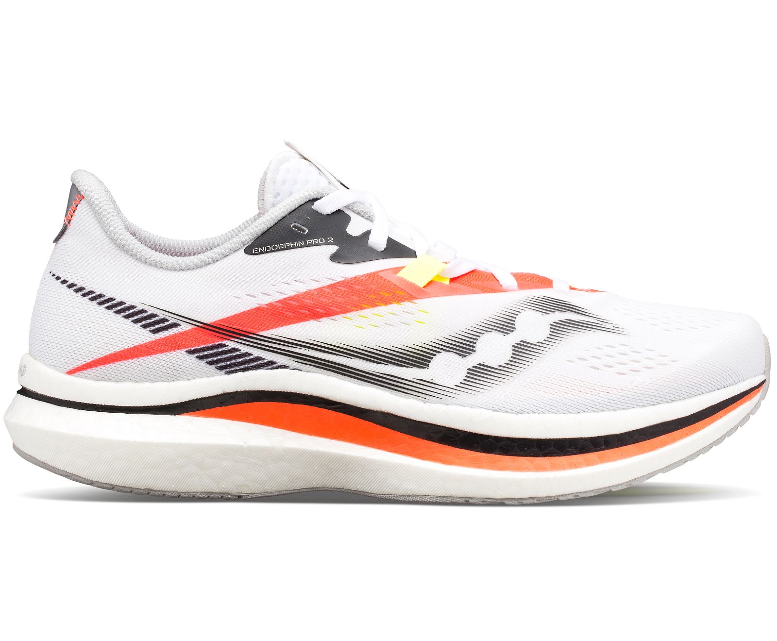 Men\'s Saucony Endorphin Pro 2 Running Shoes White / Orange | Singapore 463XYUF